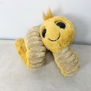 Jellycat Plush Wiggly Worm Yellow Brown Snake Stuffed Animal Lovey Toy